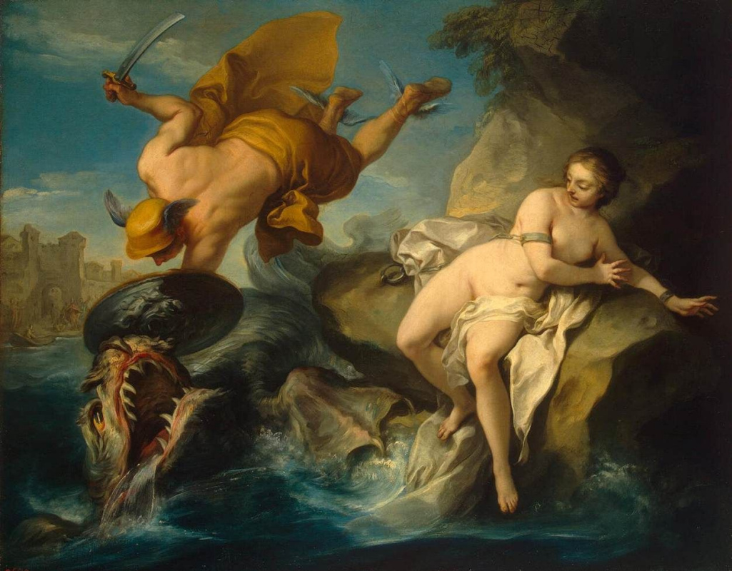 Charles Andre van Loo. Perseus and Andromeda