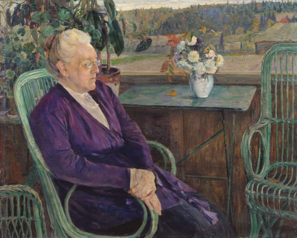 Mikhail Vasilyevich Nesterov. Portrait Of The S. I. Tyutchev