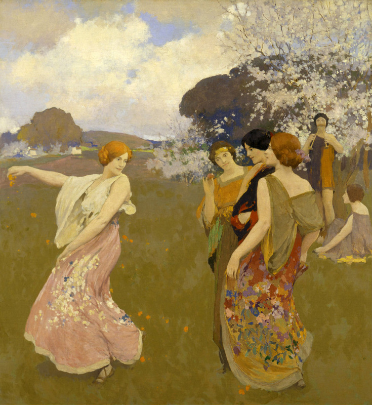 Arthur Frank Matthews. Spring dance