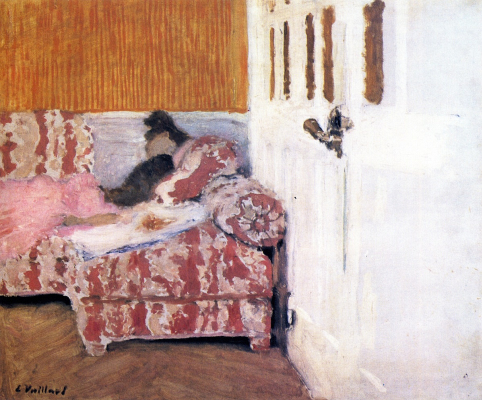 Jean Edouard Vuillard. White room. On the sofa