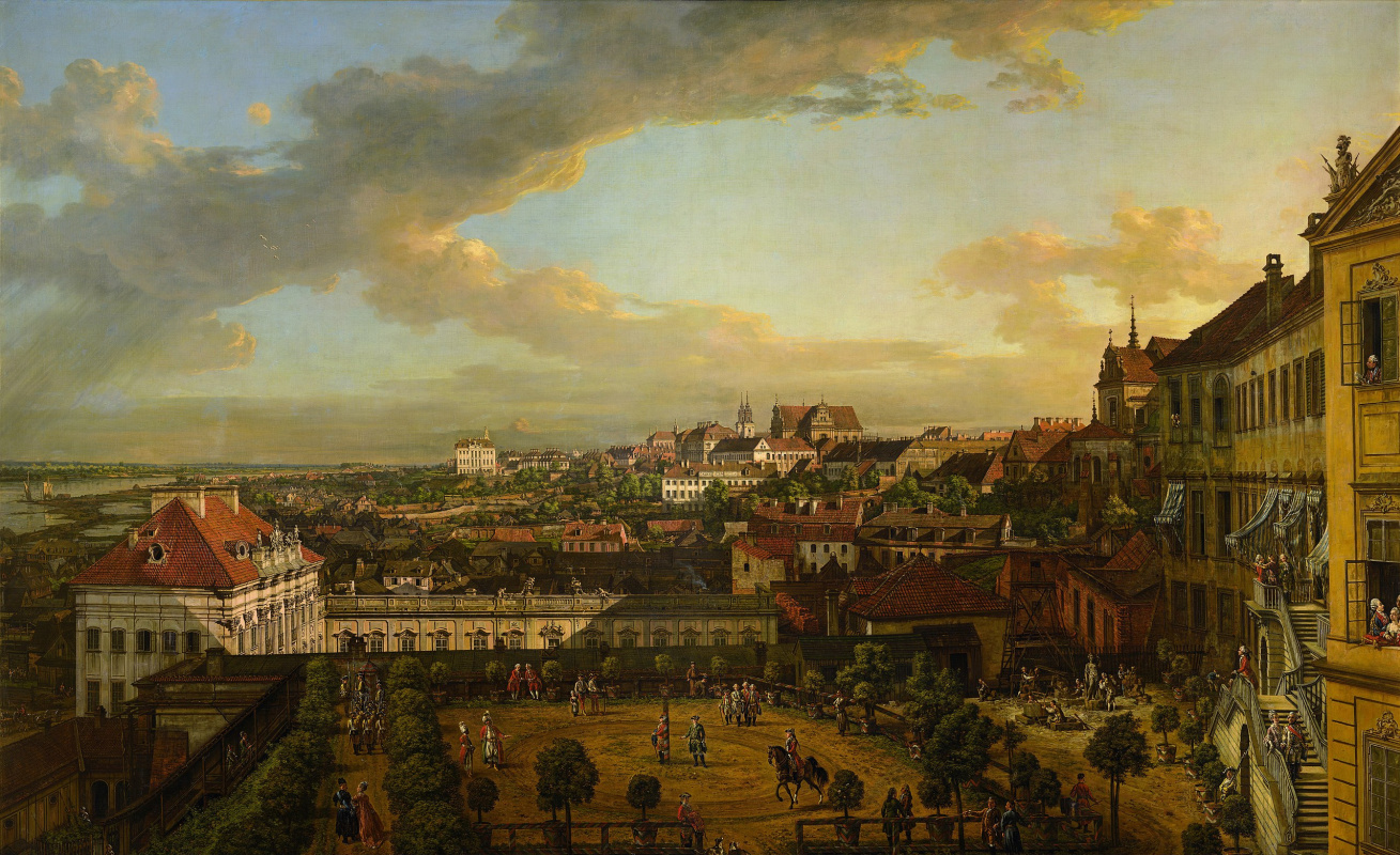 Bernardo Bellotto. The new market in Dresden