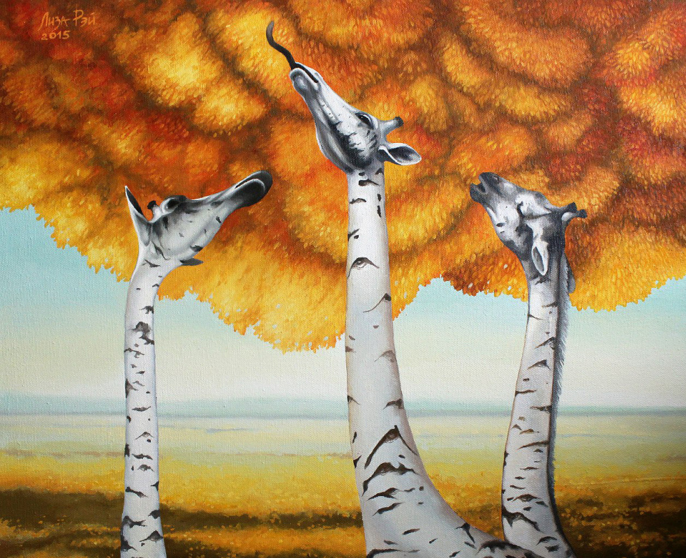 Lisa Ray. Autumn birches