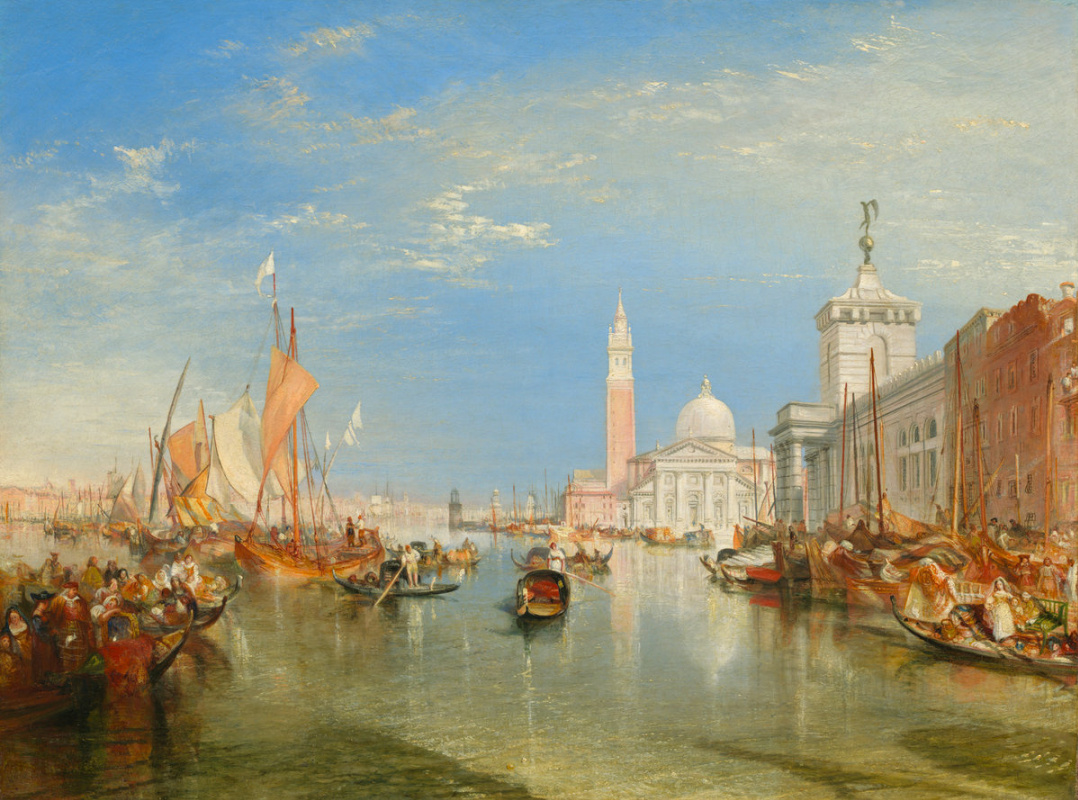 Joseph Mallord William Turner. Venice. Dogana and Basilica of San Giorgio Maggiore