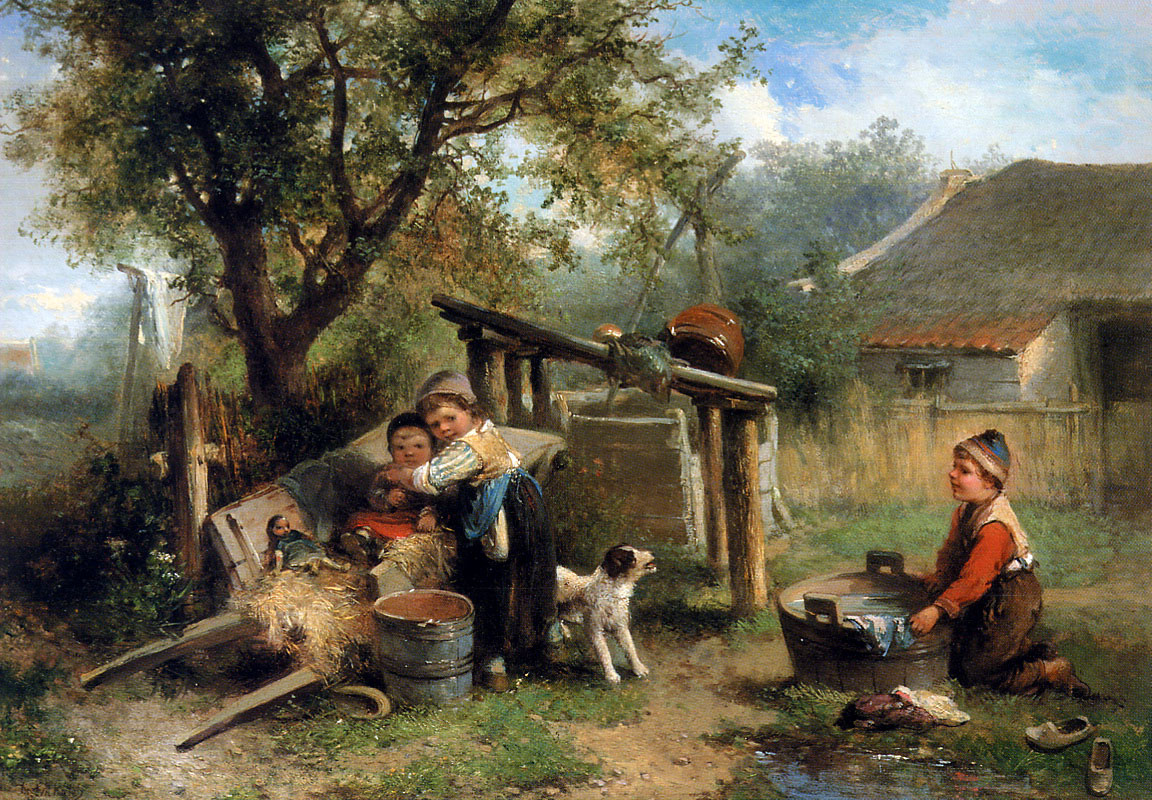 Johan Marie Ten Keith. Playing at the well