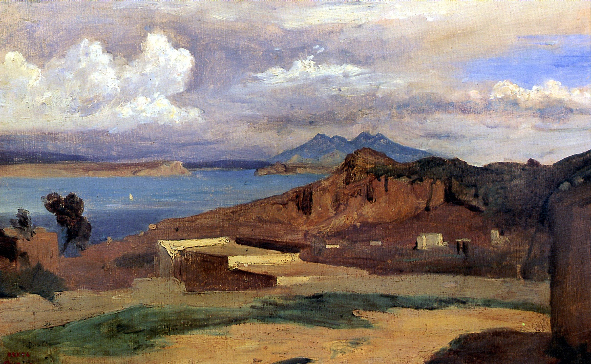 Camille Corot. Ischia, view of the slopes of Mount Epomeo