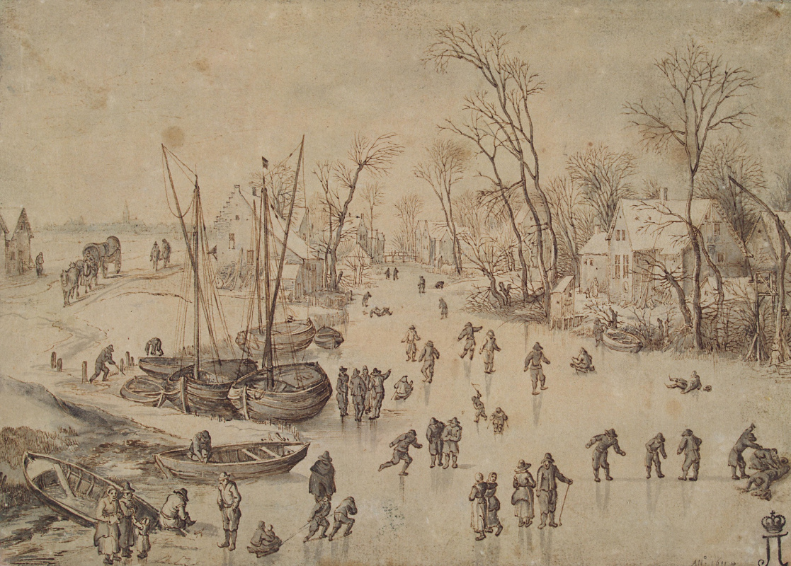 Jan Bruegel The Elder. Winter landscape.
