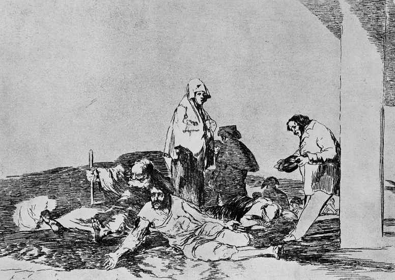 Francisco Goya. The series "disasters of war", page 58: They don't call