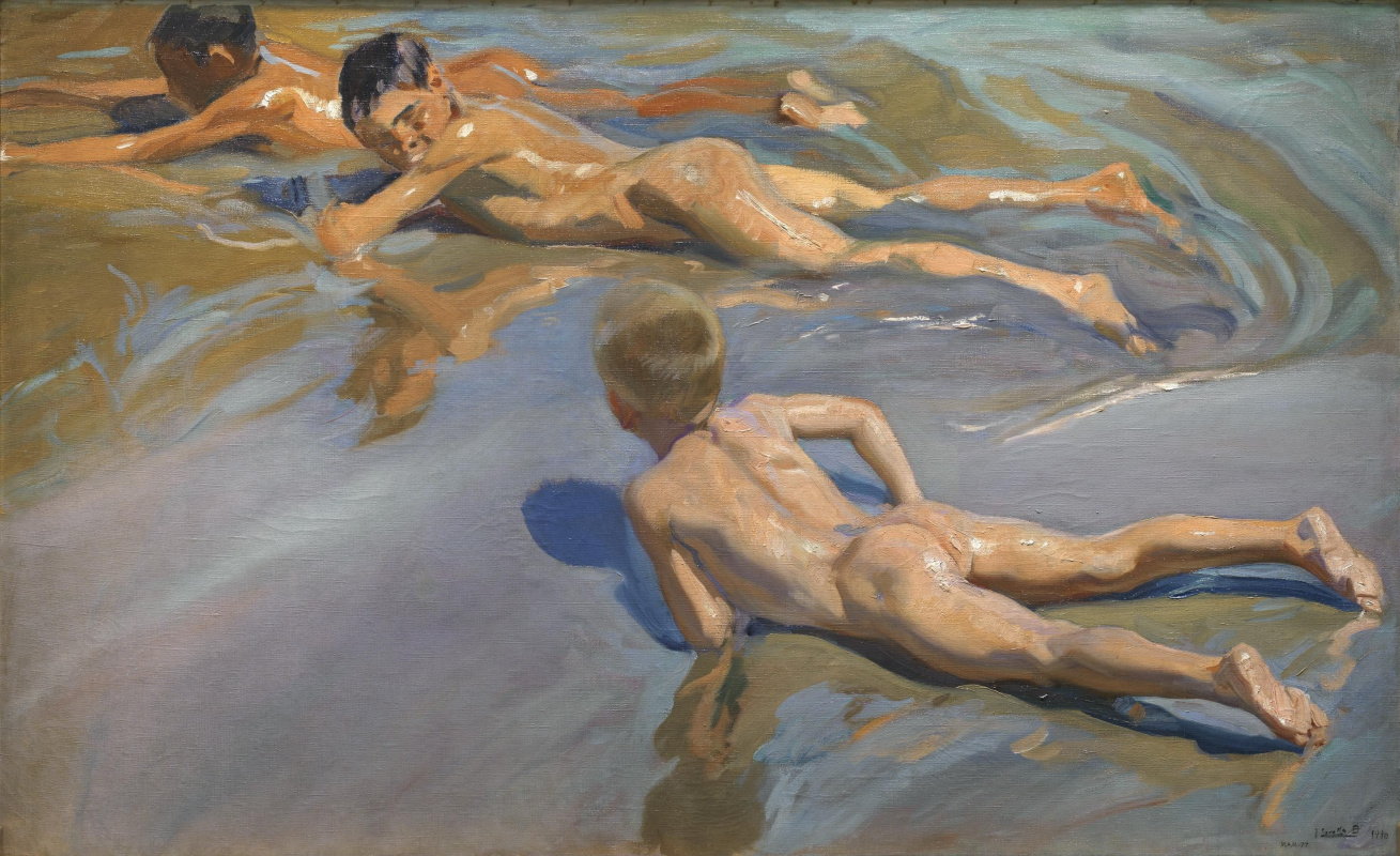 Joaquin Sorolla. Boys on the beach