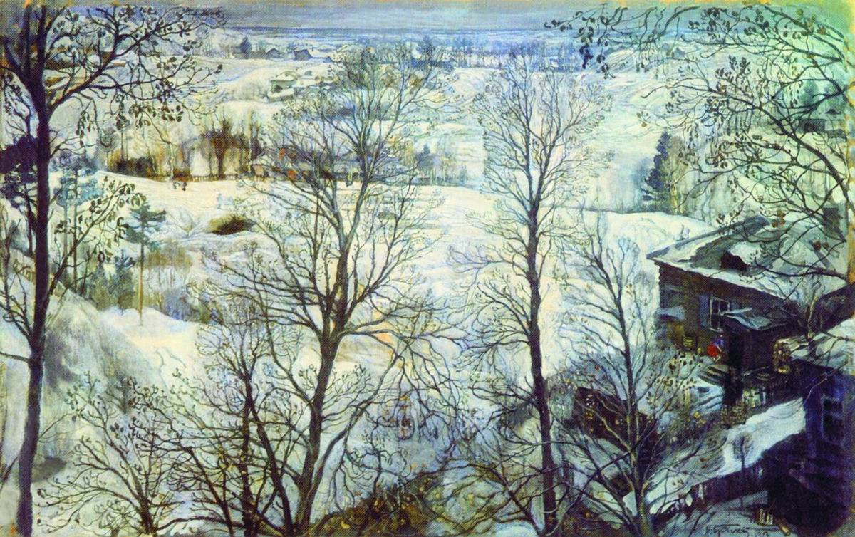 Isaac Brodsky. Winter landscape