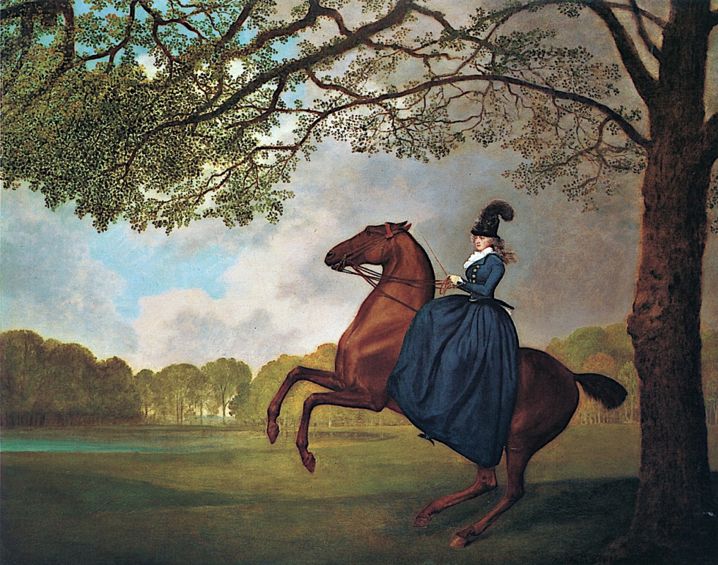 George Stubbs. Lady Leidy on Arab horses