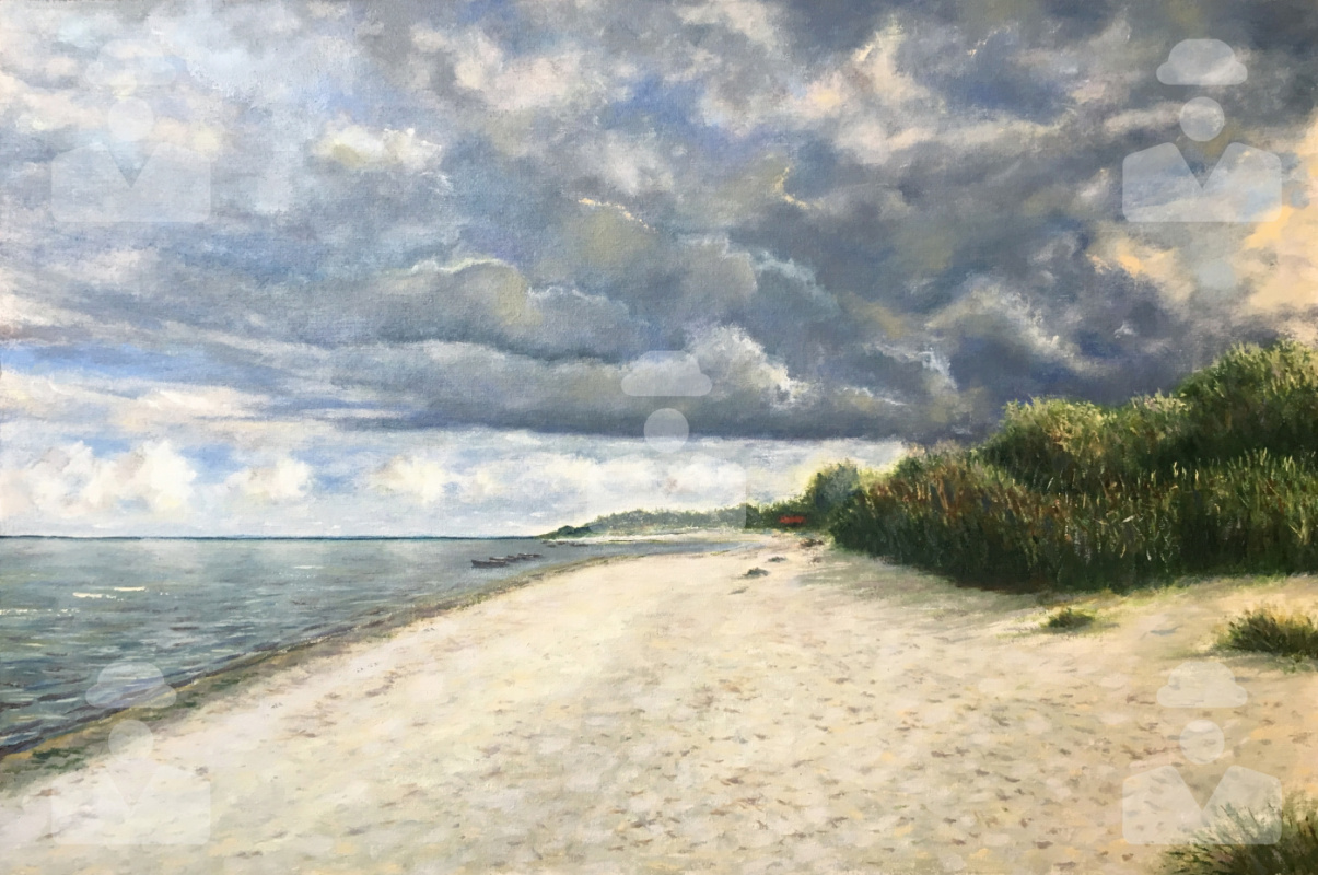 Albert Safiullin. Sea in Ragaciems (Before the rain)