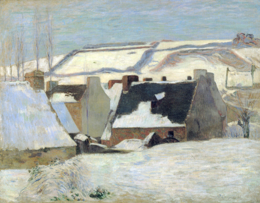 Paul Gauguin. Breton village in the snow