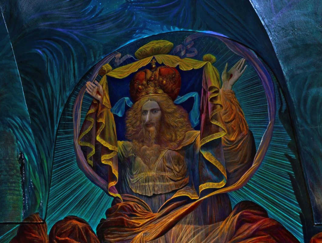 Ernst Fuchs. Kapelle der Apokalypse in der Kathedrale der Hl. Aegis, Klagenfurt. Fragment 12