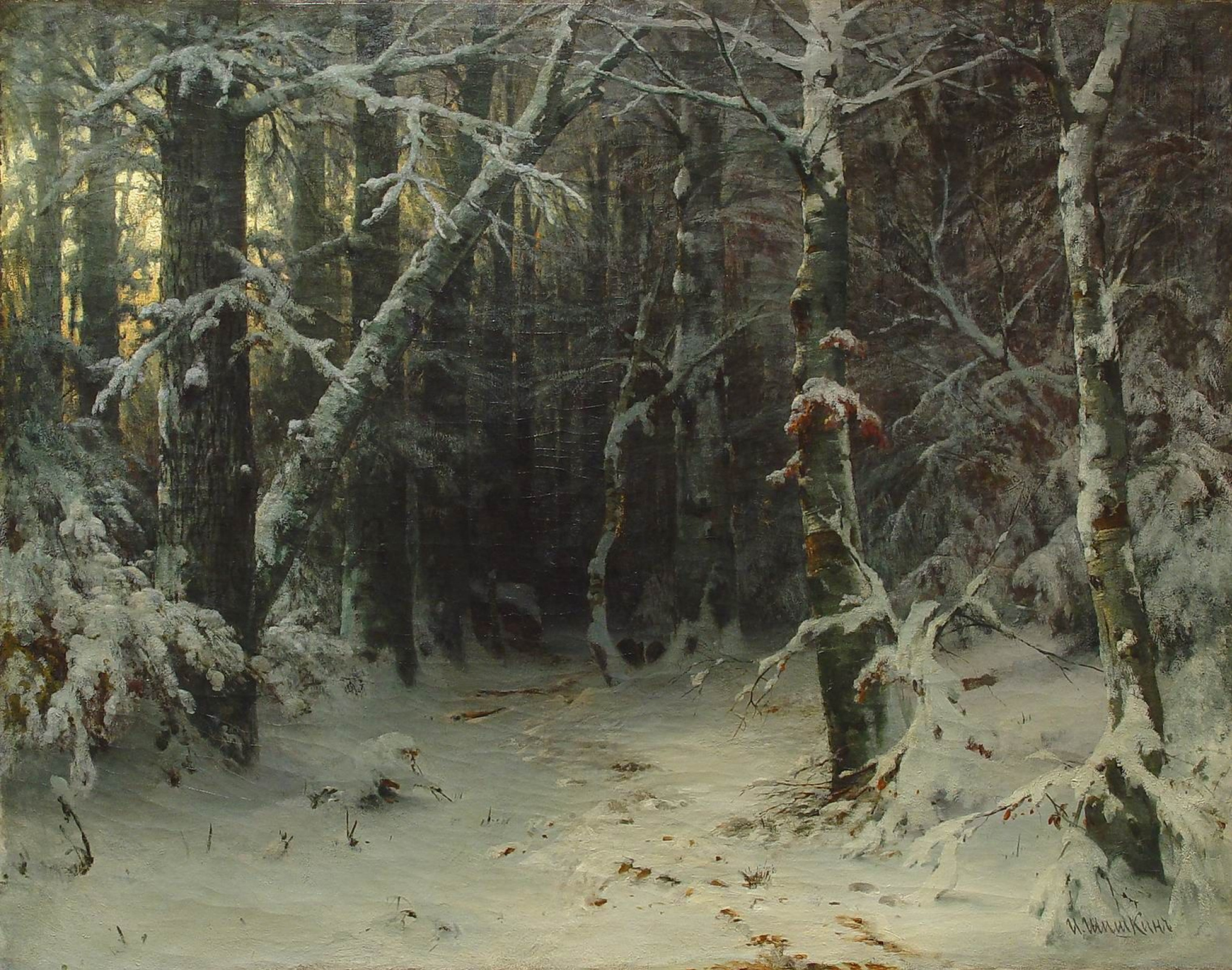 Winter forest XIX by Ivan Shishkin History Analysis Facts