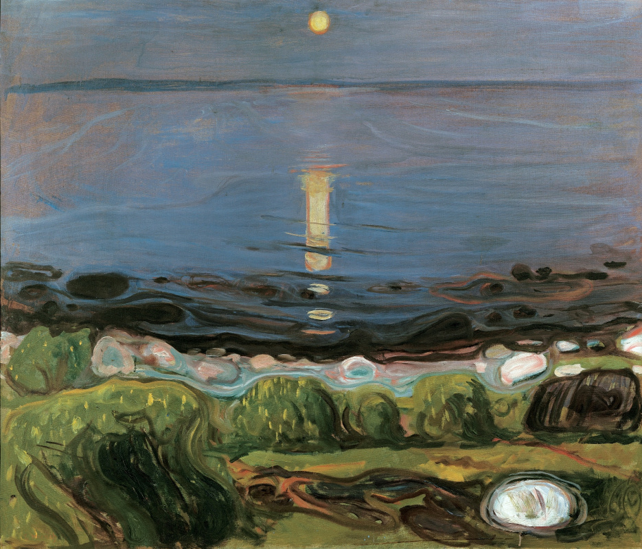 Edvard Munch. Notte d'estate sulla spiaggia