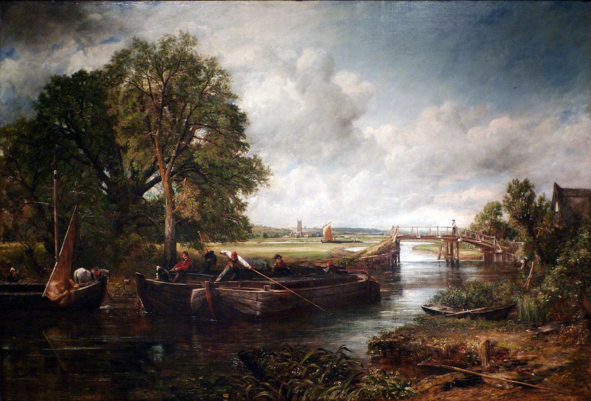 Vue sur la rivière Stour, près de Дедхэма