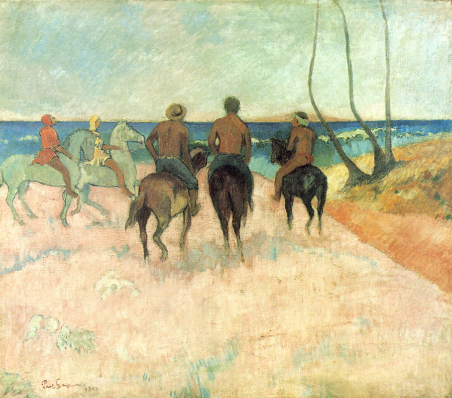 Paul Gauguin. Riders on the coast