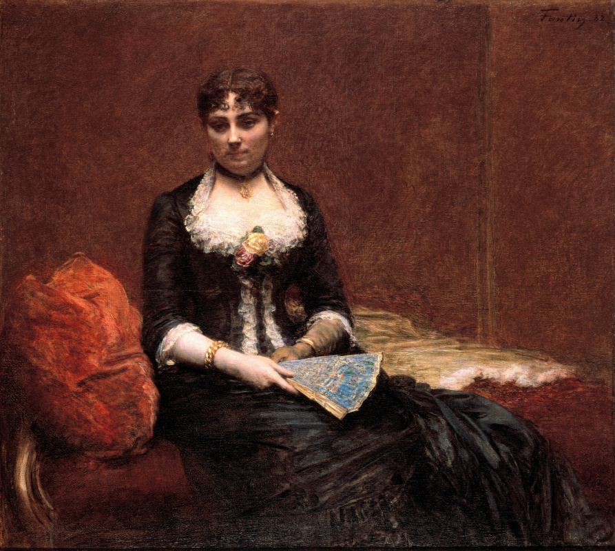 Henri Fantin-Latour. Portrait of Madame Leon Maitre