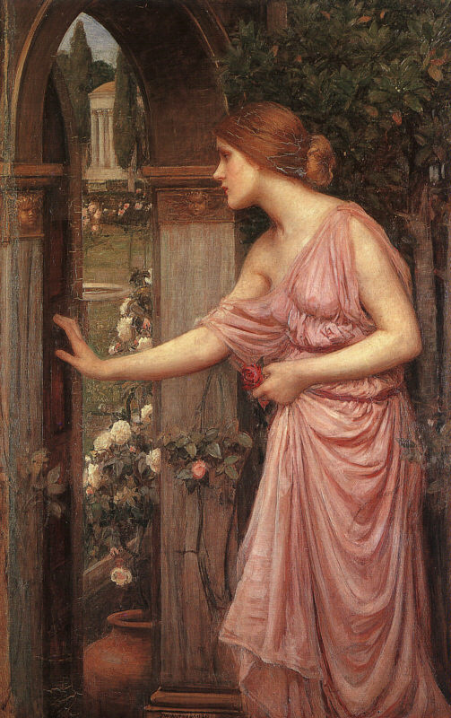 John William Waterhouse. Psyche entering the garden of Cupid