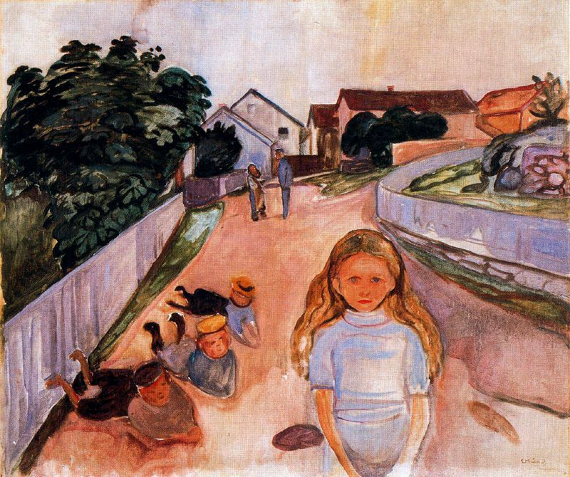 Edward Munch. Street in Asgardstrand