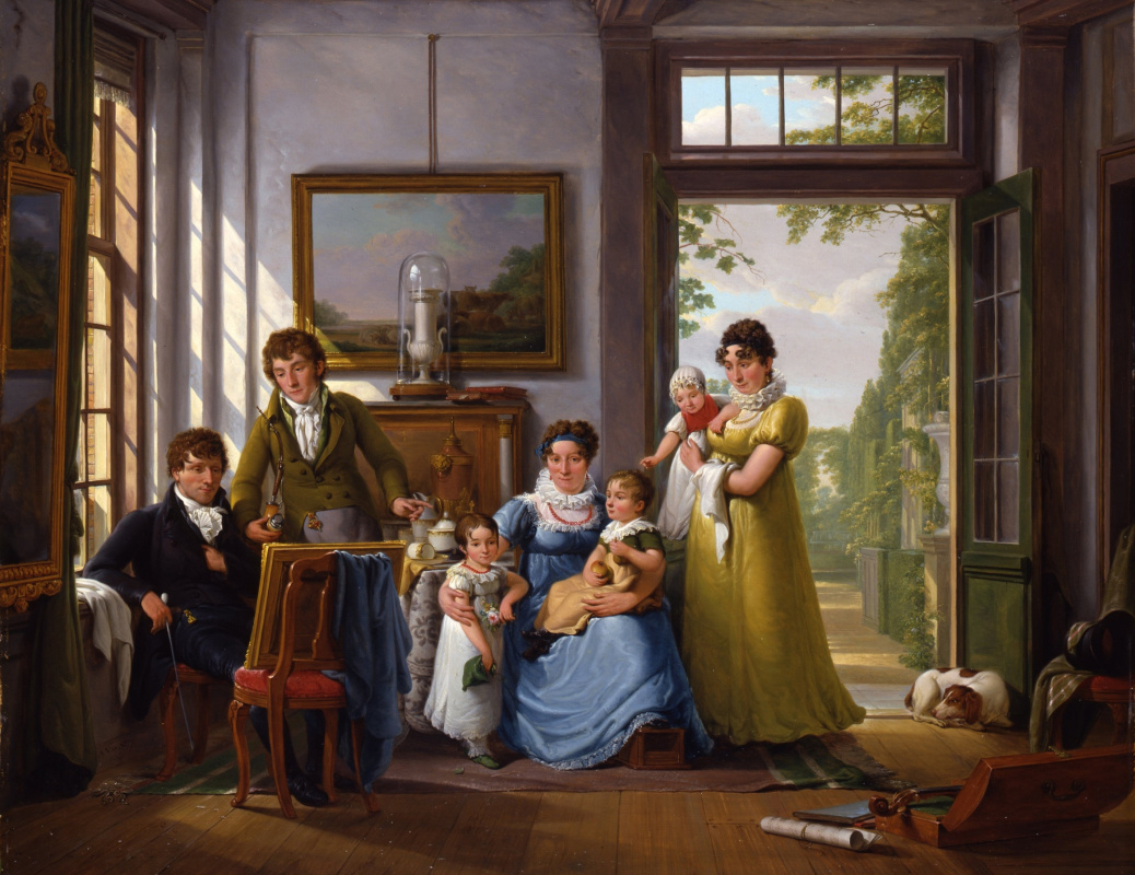 Abraham van Stryj. Hendrick Weymans y su familia