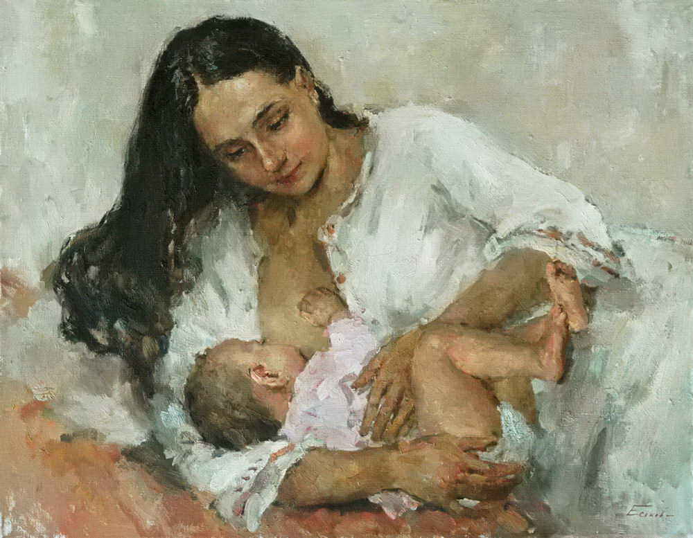 Pavel Vasilievich Eskov. The mother and child. 2013