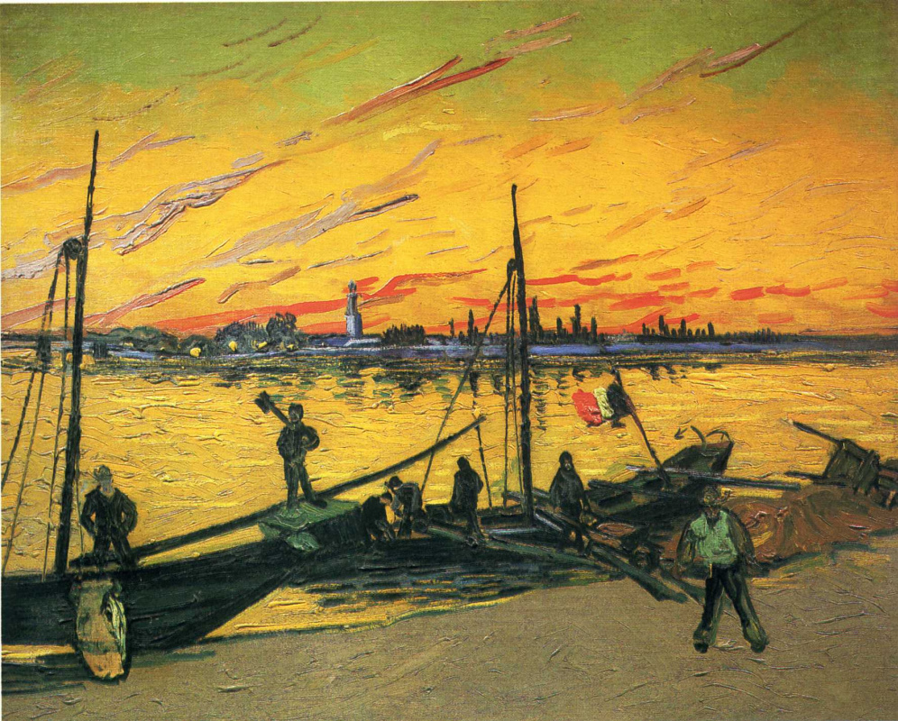 Vincent van Gogh. Coal barges