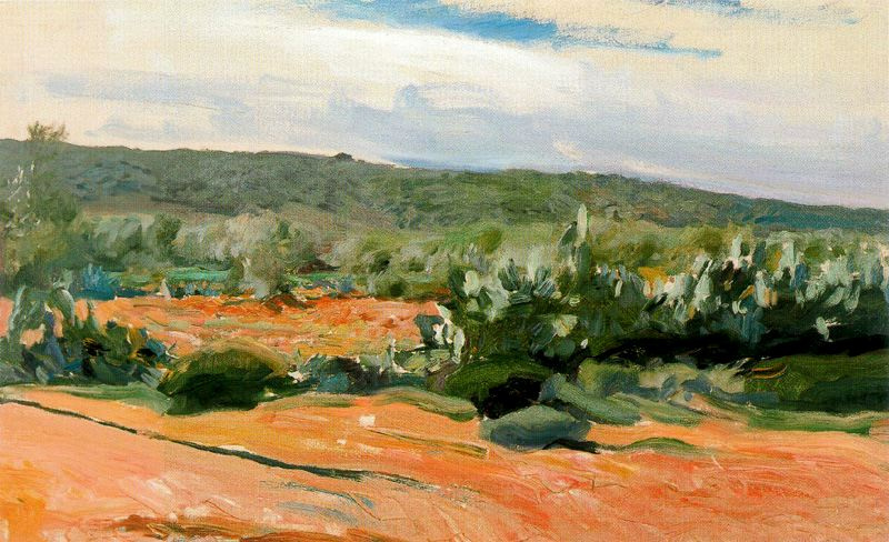 Joaquin Sorolla. Study with prickly pears