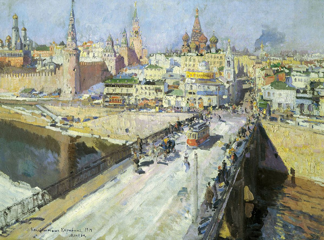 Konstantin Korovin. Moskvoretsky bridge