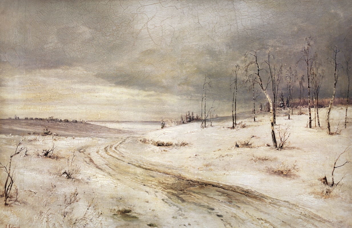 Alexey The Kondratyevich Savrasov. Winter road
