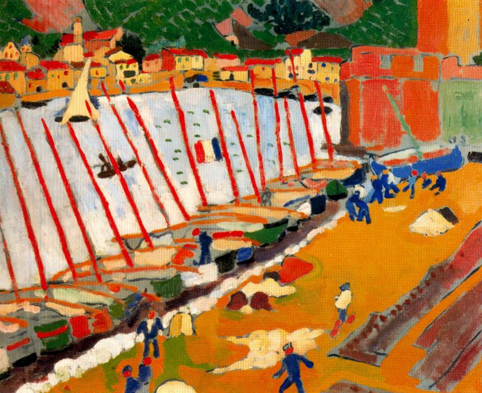 Андре Дерен - Порт в Коллиуре, 1905, 73×60 см: Опис твору | Артхів