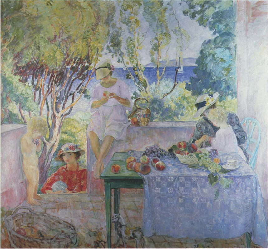 Henri Lebasque. On the terrace 01