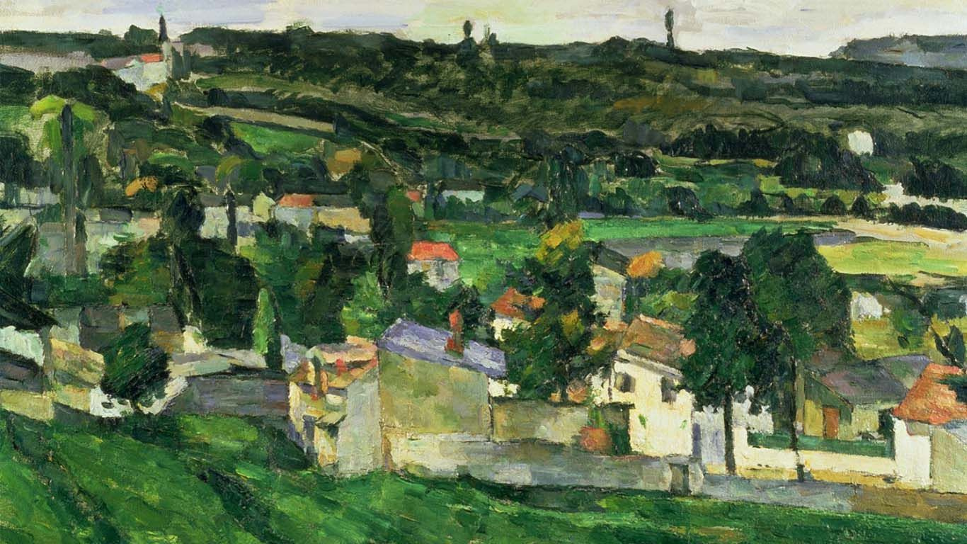 Paul Cezanne. View of Auvers-sur-Oise