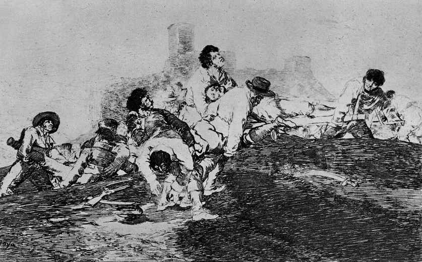Francisco Goya. The series "disasters of war", page 24: They can still serve