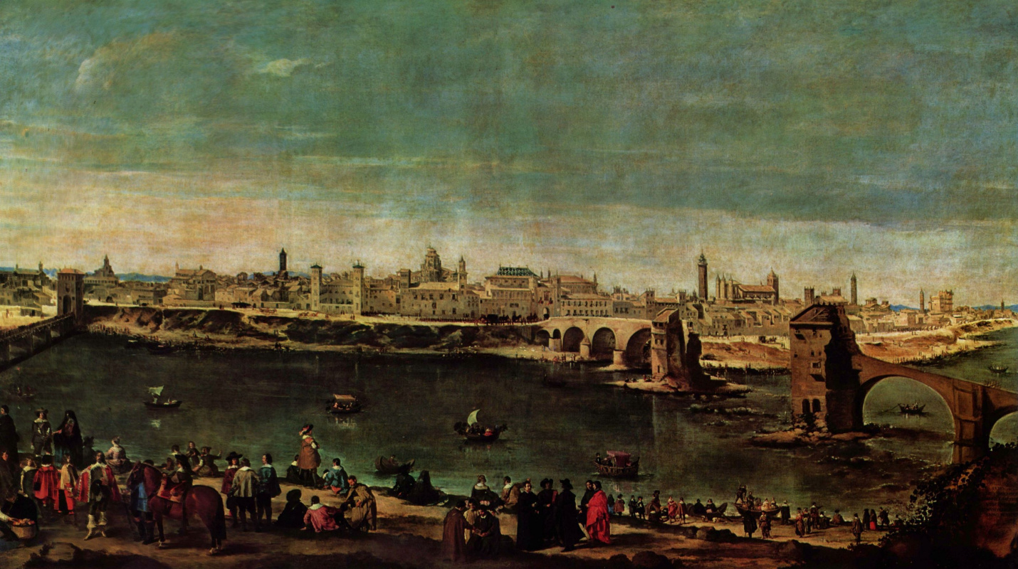 Diego Velazquez. View Of Zaragossa