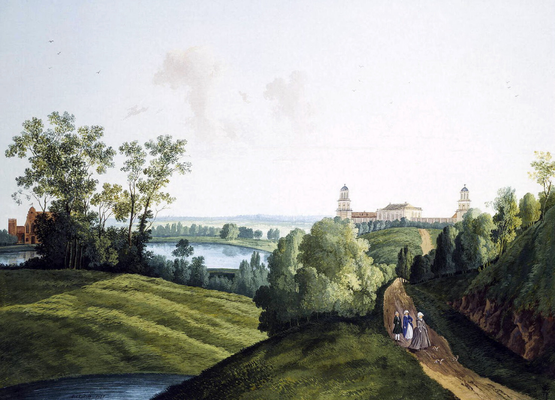 Semen Fedorovich Shchedrin. The landscape of the Tsarskoye Selo Park with views of the farm