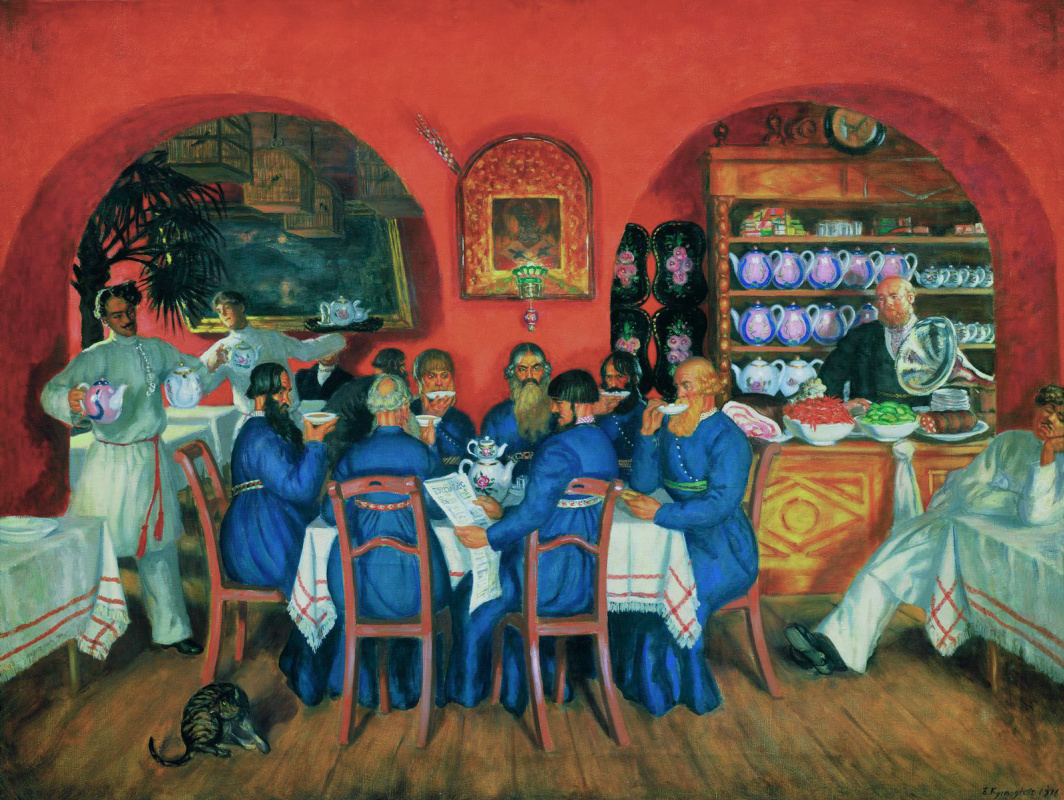 Boris Kustodiev. Moscow restaurant