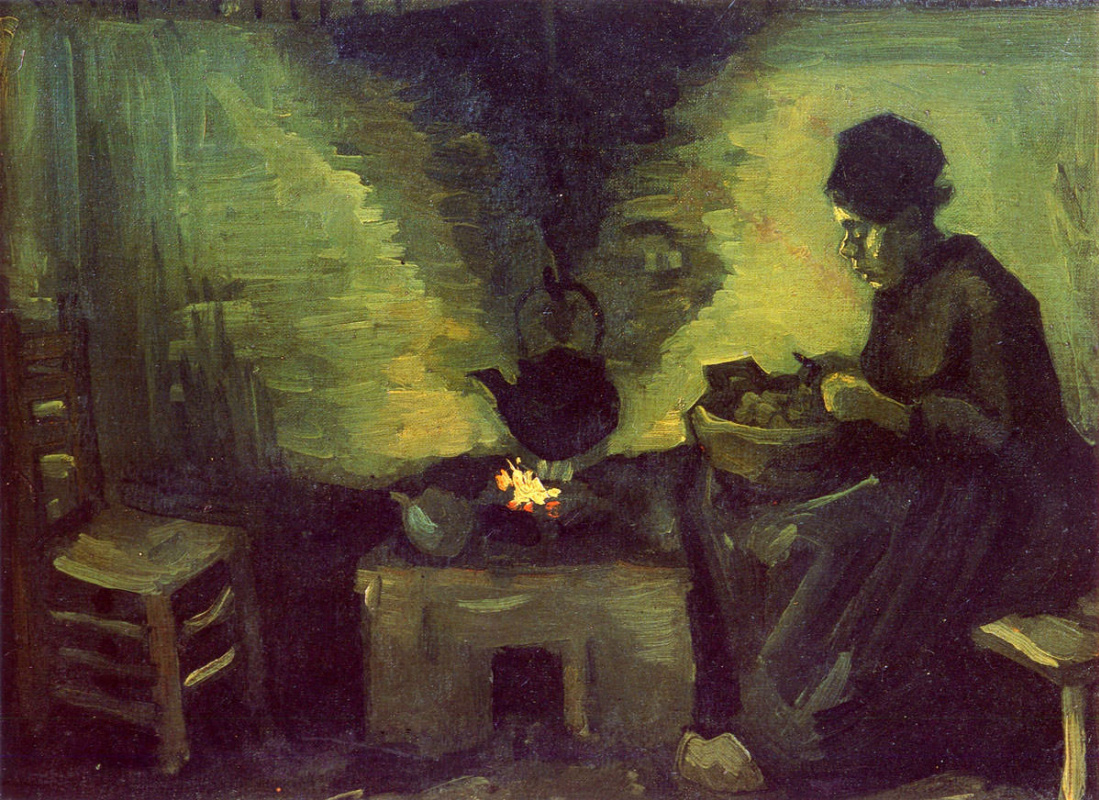 Vincent van Gogh. Peasant woman by the hearth