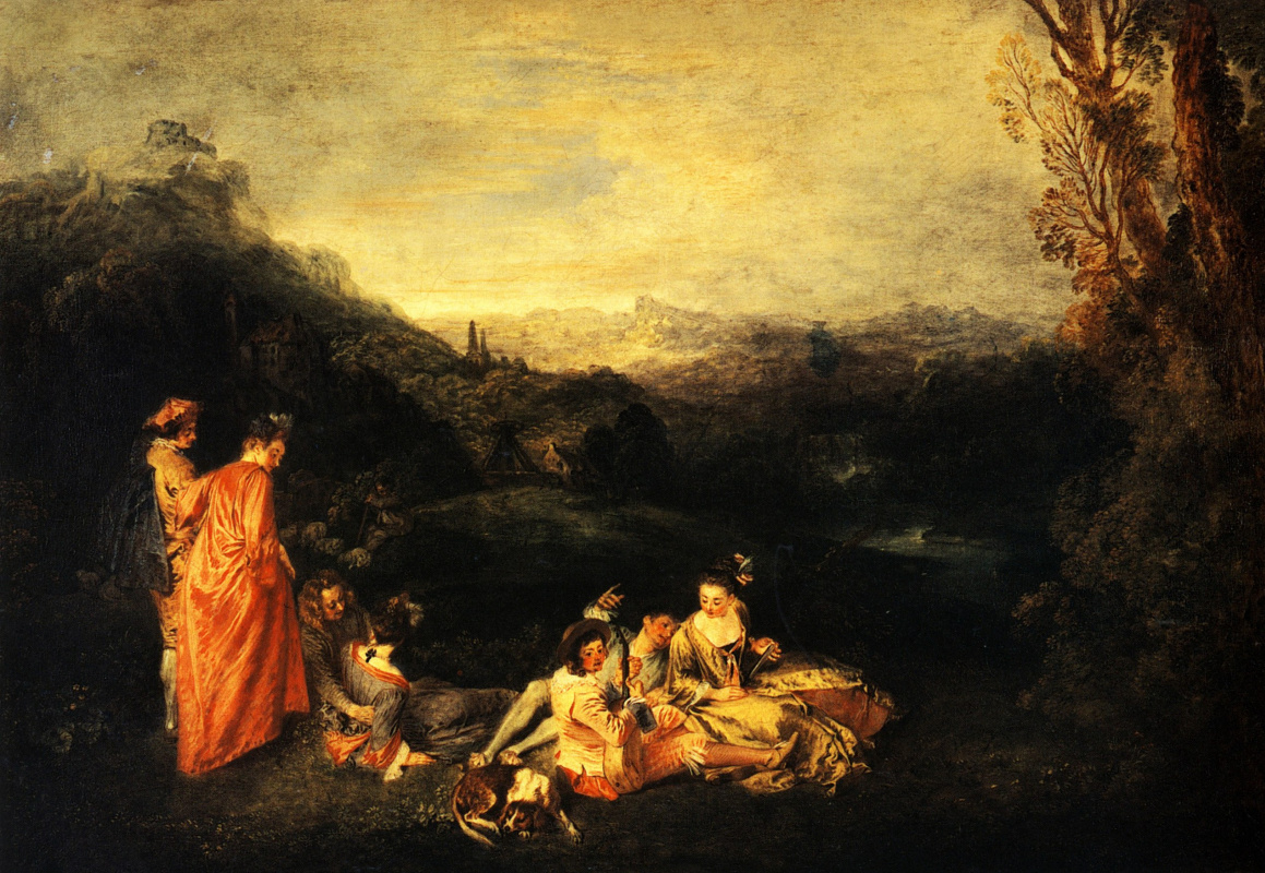 Antoine Watteau. Gentle love