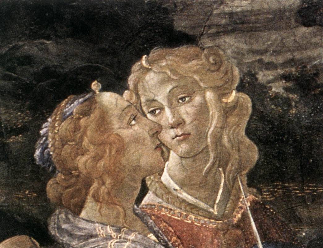 Sandro Botticelli. The three temptations of Christ (detail)