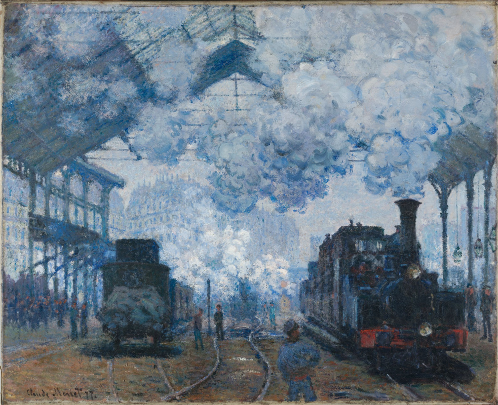Claude Monet. Gare Saint-Lazare à Paris, arrivée du train