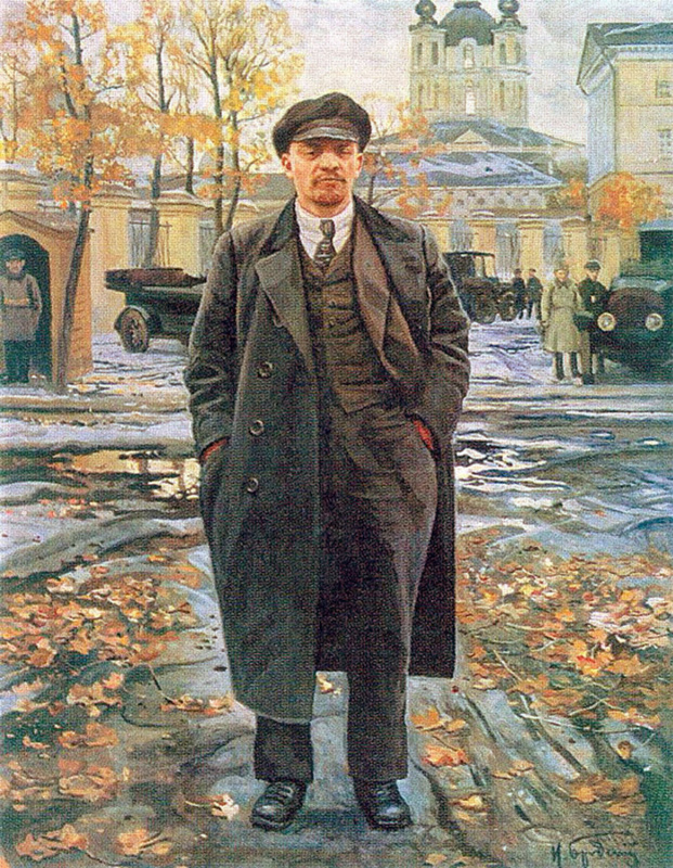 Isaac Brodsky. Lenin in front of the Smolny