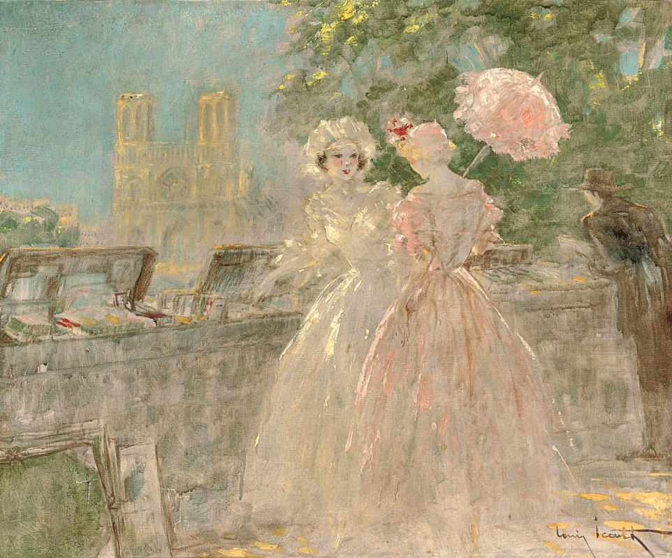 Louis Icart. Quay, Notre Dame.