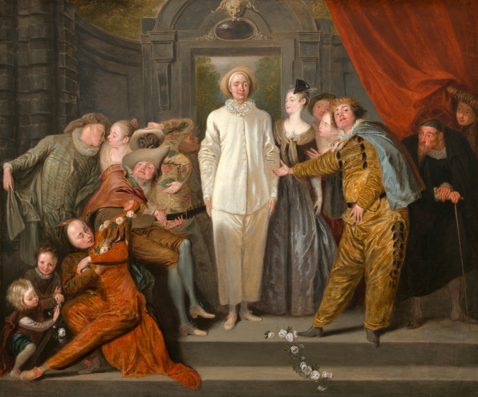 Antoine Watteau. Italian comedians