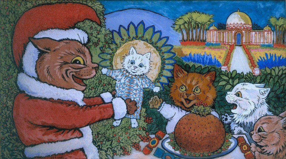 Louis Wain. Cat Christmas