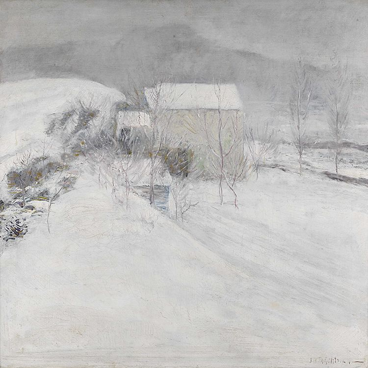 John Henry Twachtman. Snow
