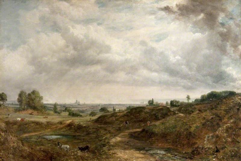 John Constable. Hampstead Heath. Clarifies the sky