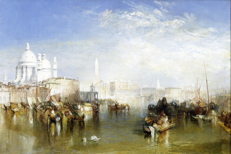 Joseph Mallord William Turner. View of Venice from the Giudecca canal, the Church of Santa Maria della Salute