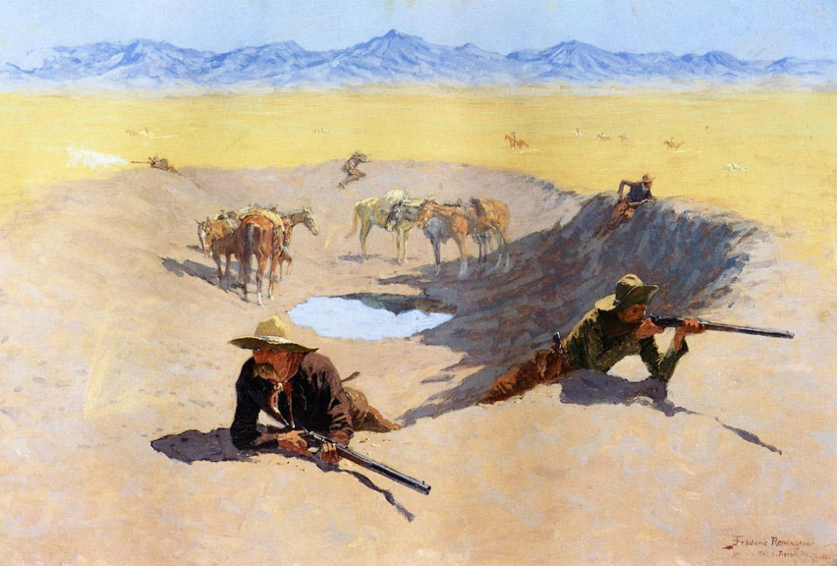 Frederick Remington. The trenches