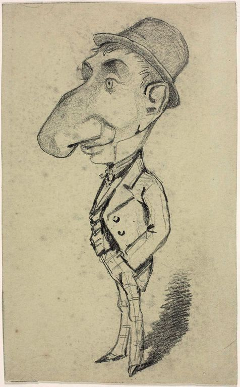 Claude Monet. Mann mit einer großen Nase